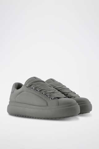 Zapatillas con plataforma - Gris oscuro