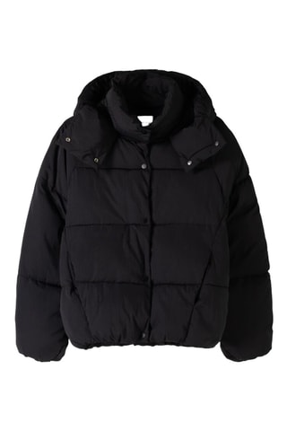 Anorak con capucha - Negro