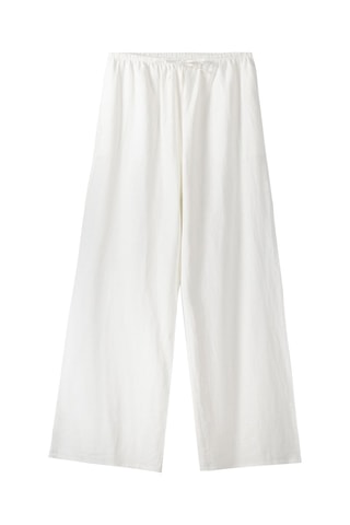 Pantalón de lino - Blanco