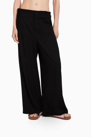 Pantalón wide leg - Negro