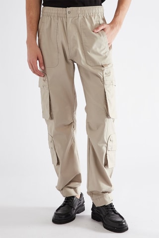 Pantalón cargo - Beige