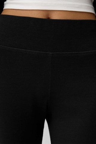 Pantalón flare de tiro alto - Negro