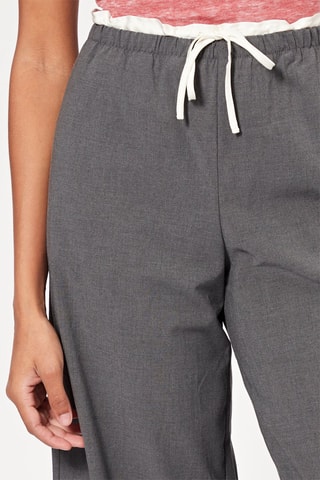 Pantalón wide leg - Gris