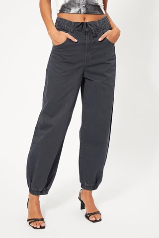 Jogger de tiro alto - Azul oscuro