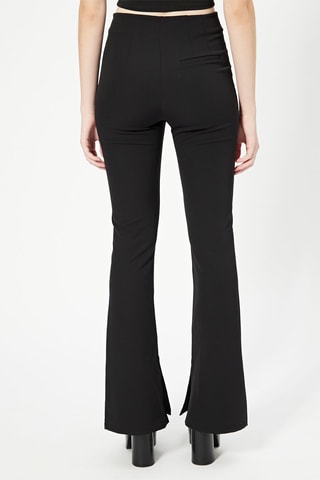 Pantalón flare de tiro alto - Negro