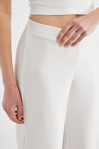 Pantalón wide leg - Blanco