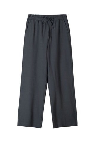 Pantalón wide leg - Gris oscuro
