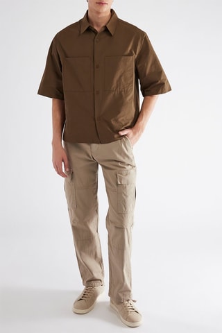 Pantalón cargo - Beige