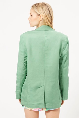 Chaqueta de lino - Verde