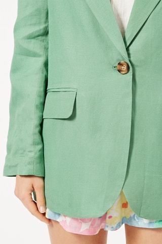 Chaqueta de lino - Verde