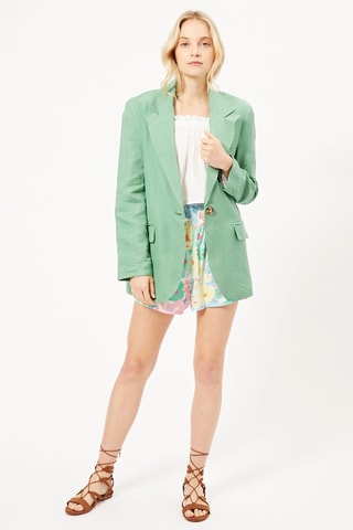 Chaqueta de lino - Verde