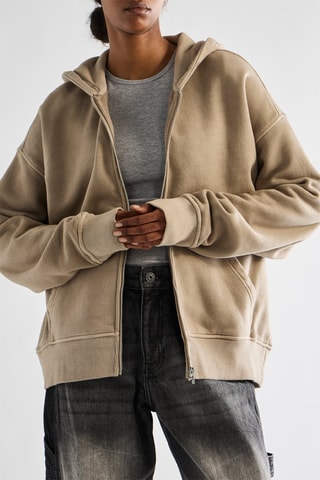 Sudadera con capucha - Beige