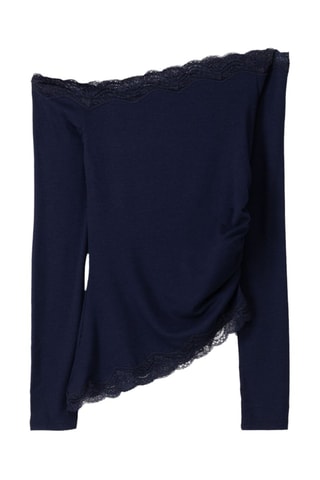 Top - Azul marino