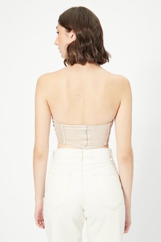 Crop top bustier - Beige