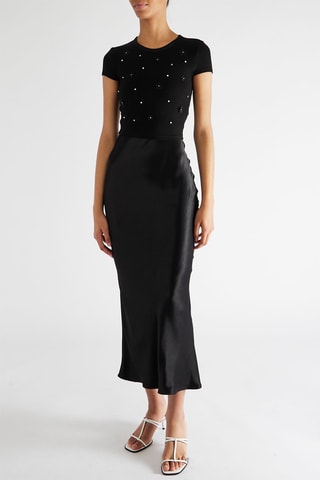 Vestido midi - Negro