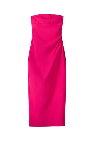 Vestido bustier - Fucsia