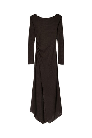 Vestido trapecio - Marrón