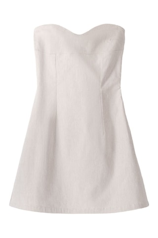 Vestido bustier - Beige