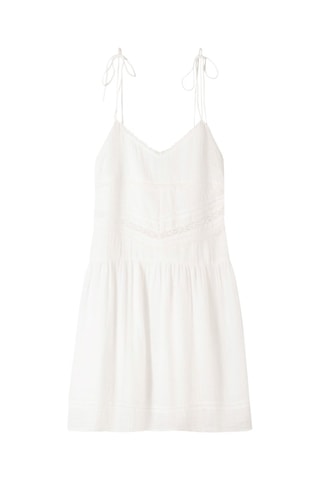 Vestido evasé - Blanco
