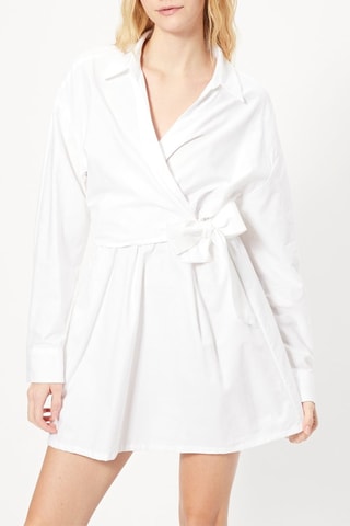 Vestido evasé - Blanco