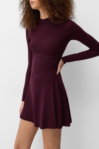 Vestido trapecio - Burdeos