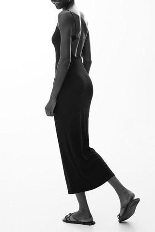 Vestido midi - Negro