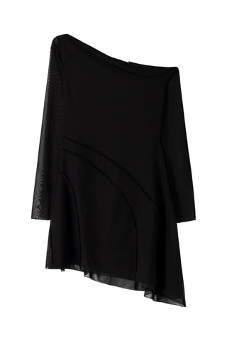 Vestido recto - Negro