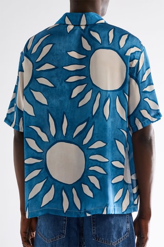 Camisa relaxed - Azul