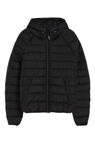 Anorak con capucha - Negro