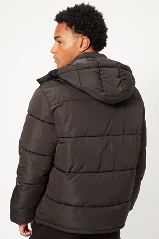 Anorak con capucha - Negro