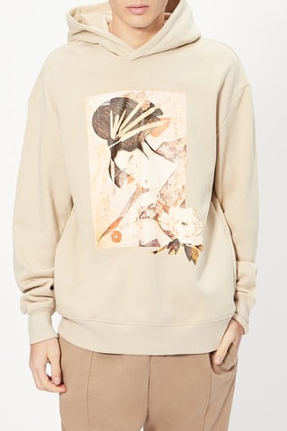 Sudadera con capucha - Beige