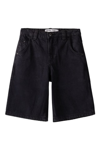 Bermudas vaqueras - Negro