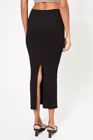 Falda midi - Negro
