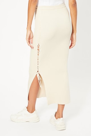 Falda midi - Blanco