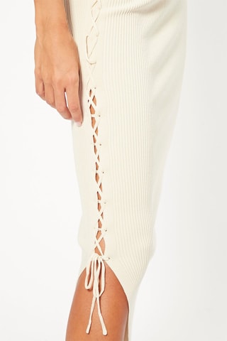 Falda midi - Blanco