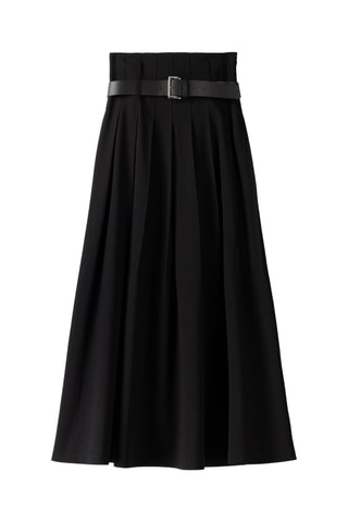 Falda plisada - Negro
