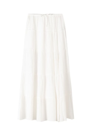 Falda midi - Blanco