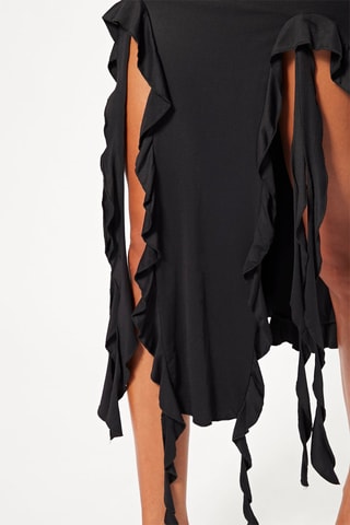 Falda midi - Negro