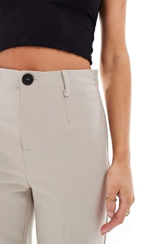 Pantalón de tiro alto - Gris