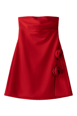 Vestido bustier - Rojo