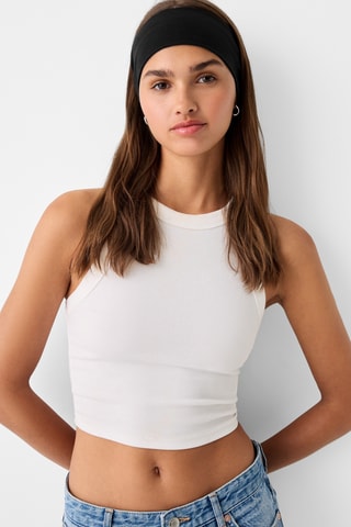 2 cintas para el pelo - Negro y blanco