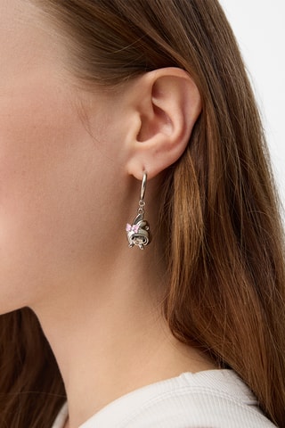 4 pares de pendientes Hello Kitty y My Melody Sanrio - Plateado
