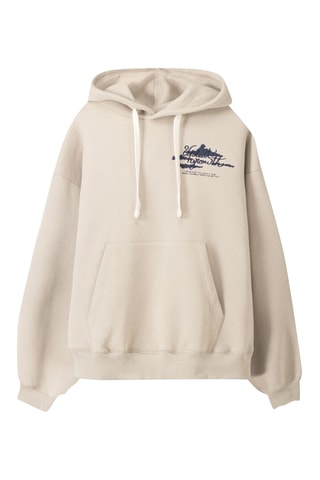 Sudadera con capucha - Beige