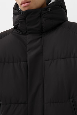 Anorak con capucha - Negro