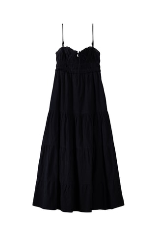 Vestido avolantado - Negro