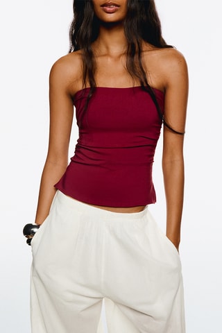 Top bustier - Burdeos