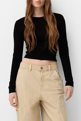 Crop top - Negro