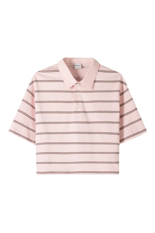 Polo - Rosa empolvado y antracita