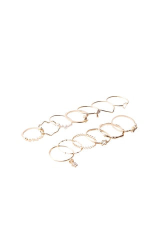 13 anillos - Dorado