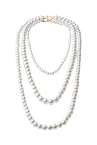 Collar - Dorado y blanco